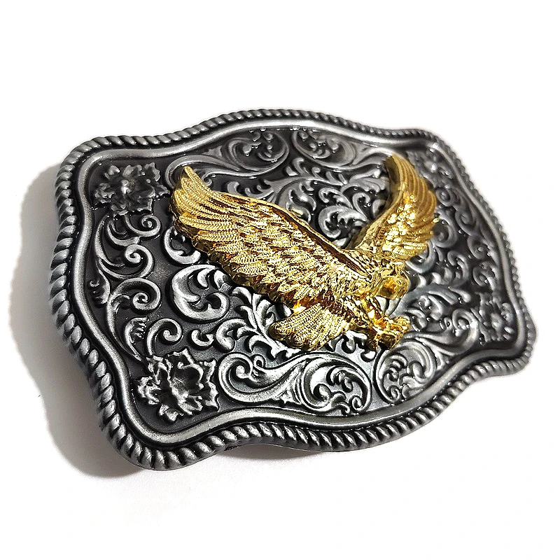 Мужские металлические пряжки для ремня с орлом модные ковбойские 3D животными и