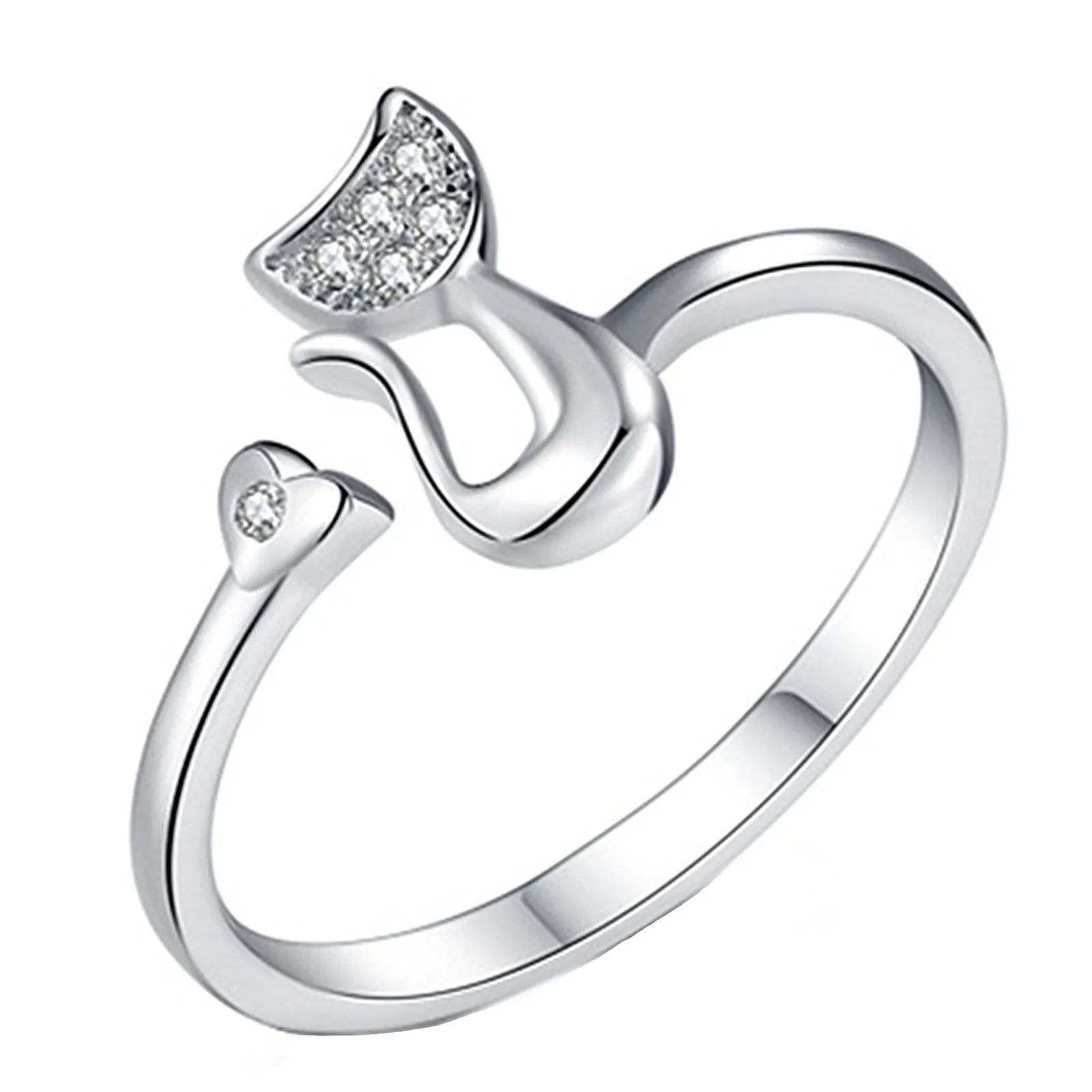 2021 модные креативные кольца креативное маленькое свежее циркониевое кольцо с