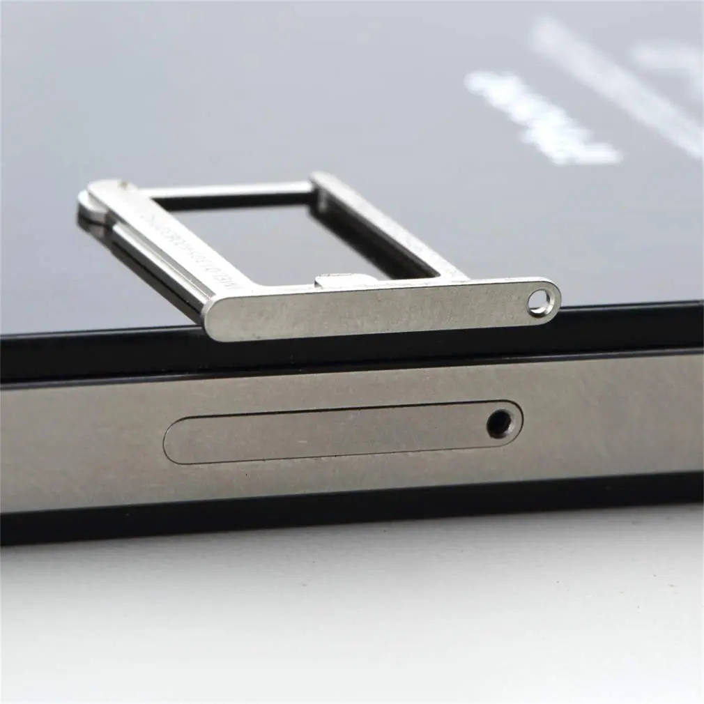 1 шт./лот серебряный металлический держатель для карт Micro SIM замена слота Apple iphone 4 4G