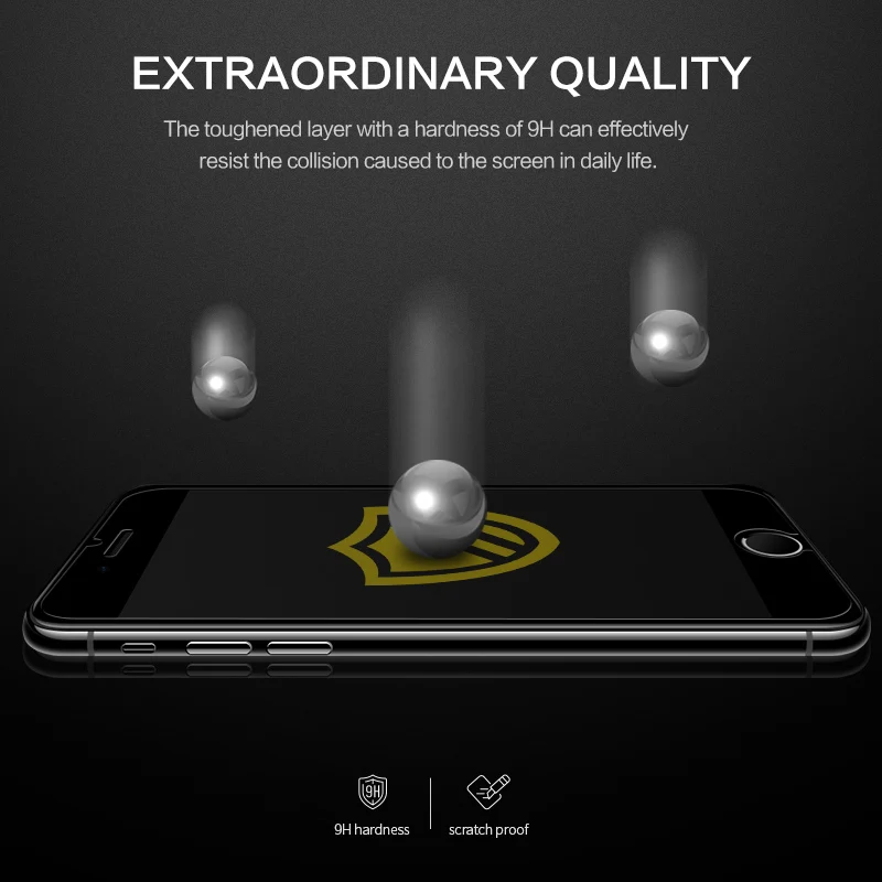 Изогнутое закаленное стекло SmartDevil 2.5D для iphone 6 6s Plus 7 8Plus Защита экрана X Xs Max Xr