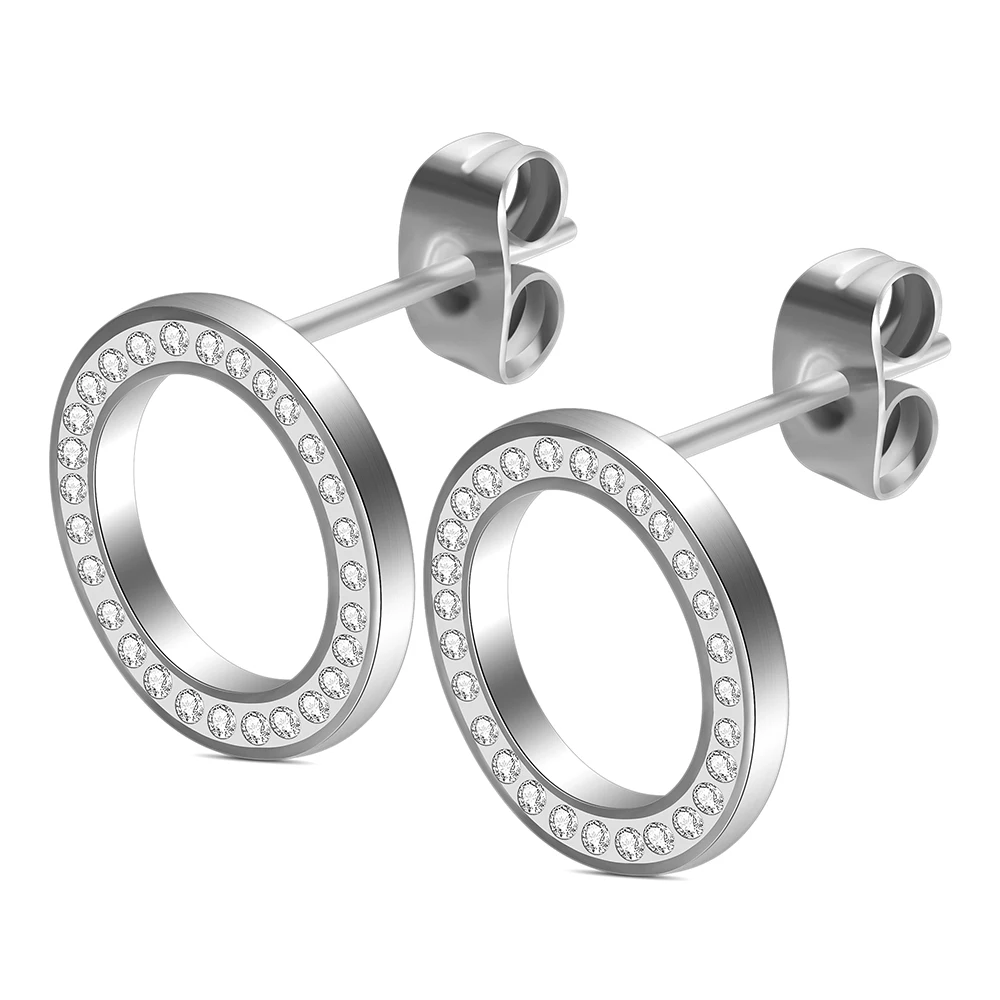 Женские серьги-гвоздики с фианитами серьги камнями | Украшения и аксессуары