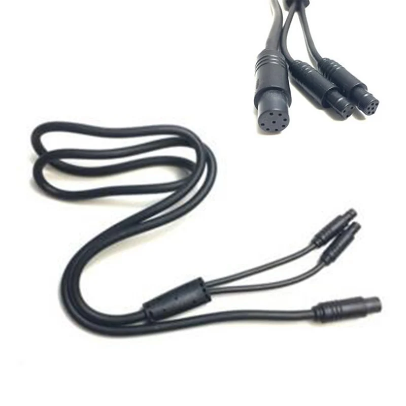 

1pc Y-Splitter Cord Cable Bicycle Modification For Tongsheng Mid Dive Motor TSDZ-2 VLCD6+XH-18 Instrument Electric Bike Parts
