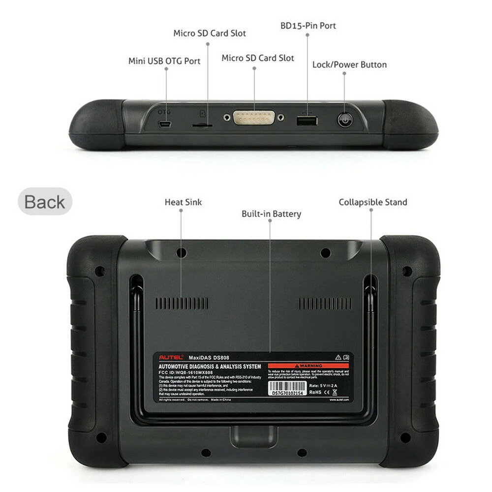 Autel maxides DS808K автомобильный диагностический сканер с OE уровнем все системы ABS SRS EPB