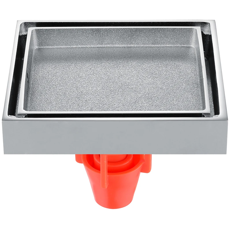 Латунный квадратный Слив для пола с автоматическим закрытием