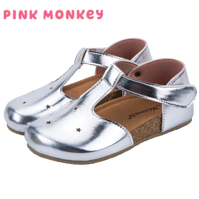 

Детская кожаная обувь, новинка 2021, стильная весенняя обувь для девочек в Корейском стиле, Детская Нескользящая ажурная обувь для мальчиков