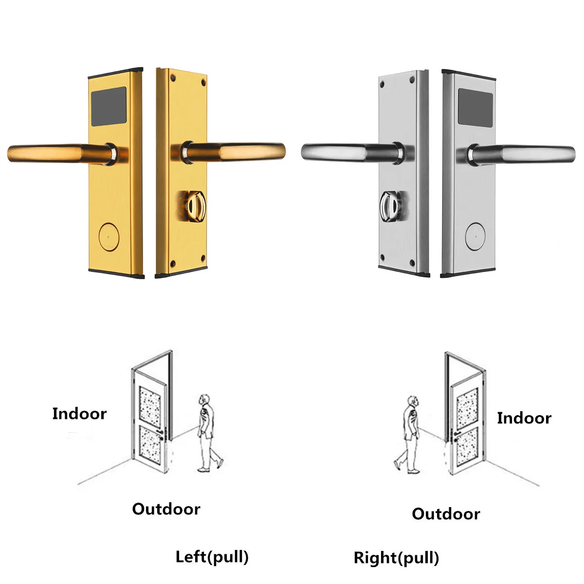 Safurance Digital Card Lock Security Stainless Steel Intelligent RFID Key Unlock Hotel Door System Locks | Безопасность и защита