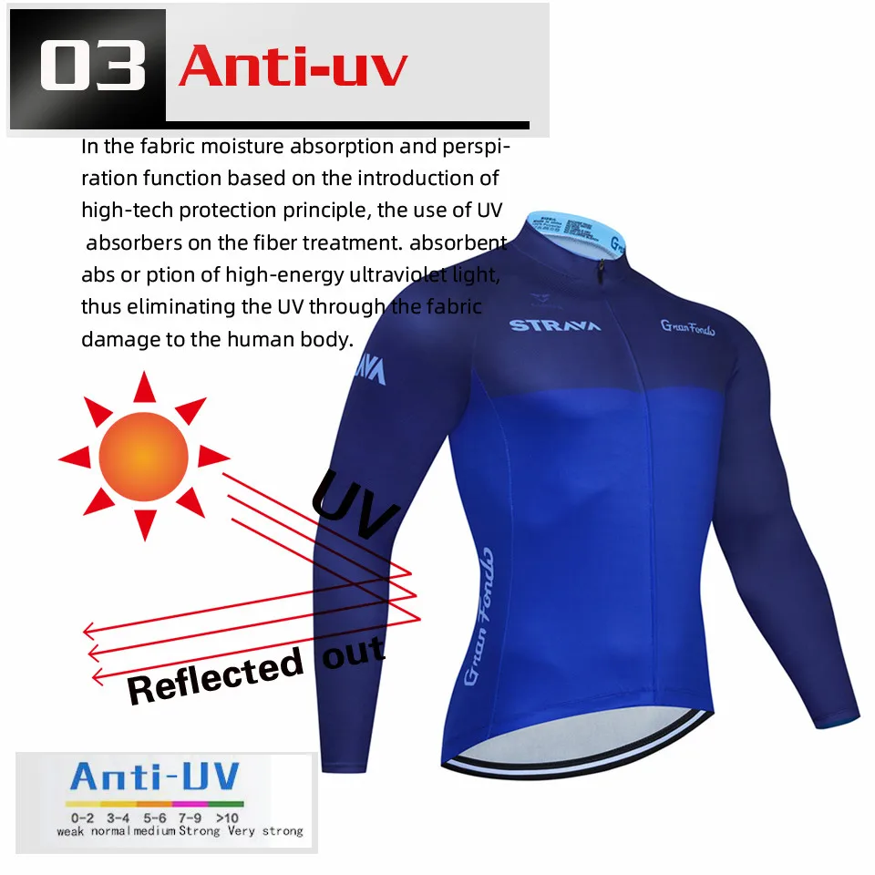 

STRAVA Winter Thermal Fleece Men's Pro Cycling Jersey Set Bicycle Suit Long Sleeves Outdoor Sportswear Climbing Riding Clothing