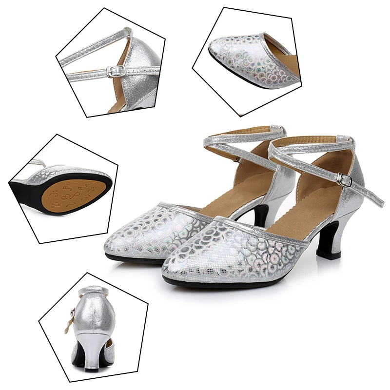 Женские туфли для латиноамериканских танцев Hipposeus современные бальных с