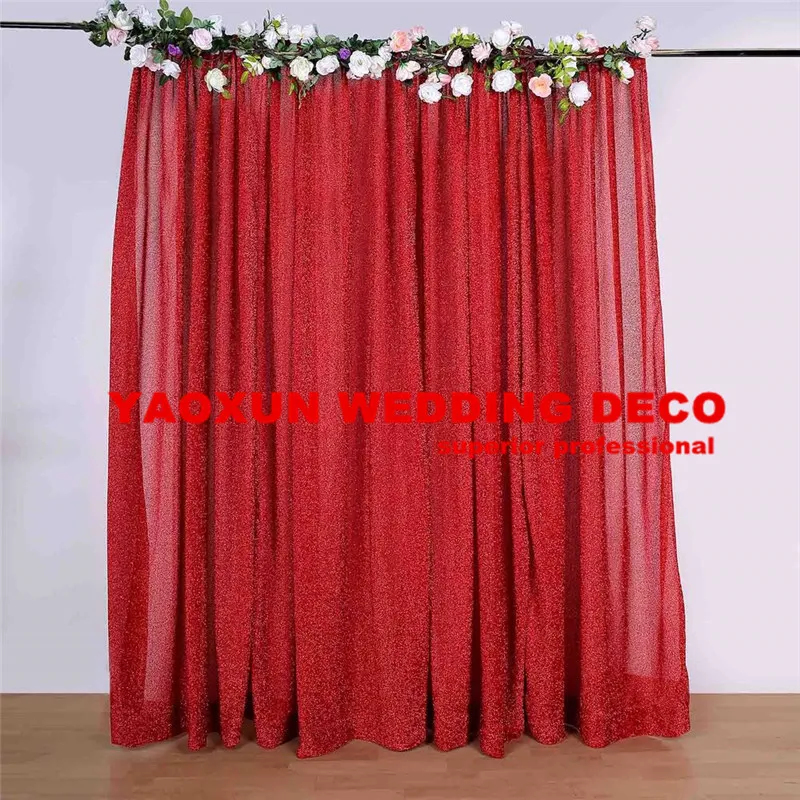 Недорогой Блестящий Свадебный фон занавеска с блестками настенный для фотобудки