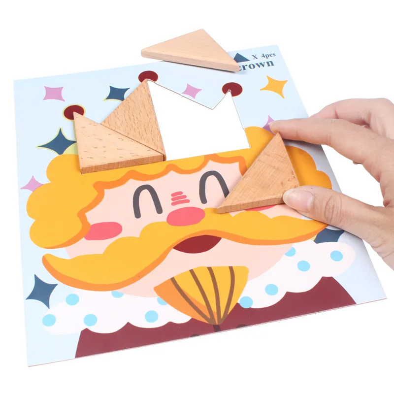 

Wooden Jigsaw Puzzle Sorting and Stacking Games Montessori Educational Toys for Toddlers Kids Boys Girls Age 3+ Years Old