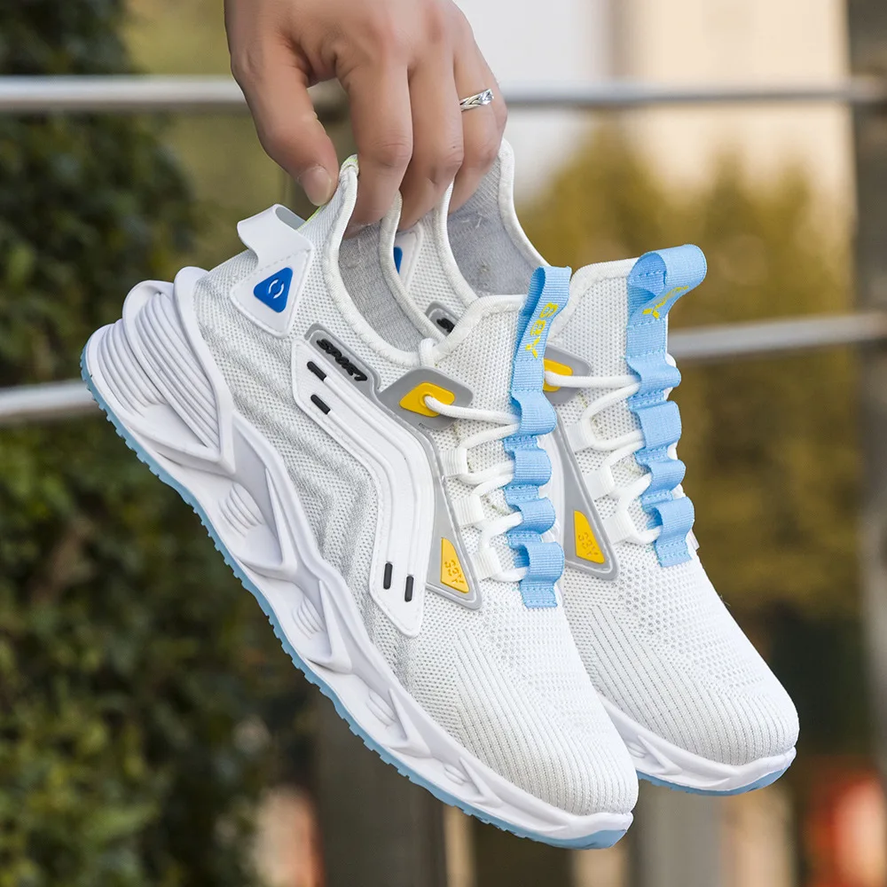 Men Sneakers Breathable Comfortable Male Walking Jogging Running Sports Shoes Thick Sole Casual Platform Footwear Zapatillas