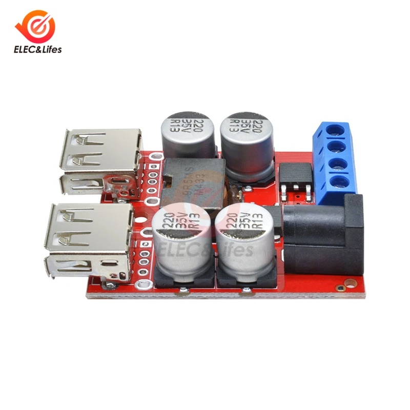 5 В автомобильное зарядное устройство зарядная плата DC-DC 8 В-35 до А понижающий