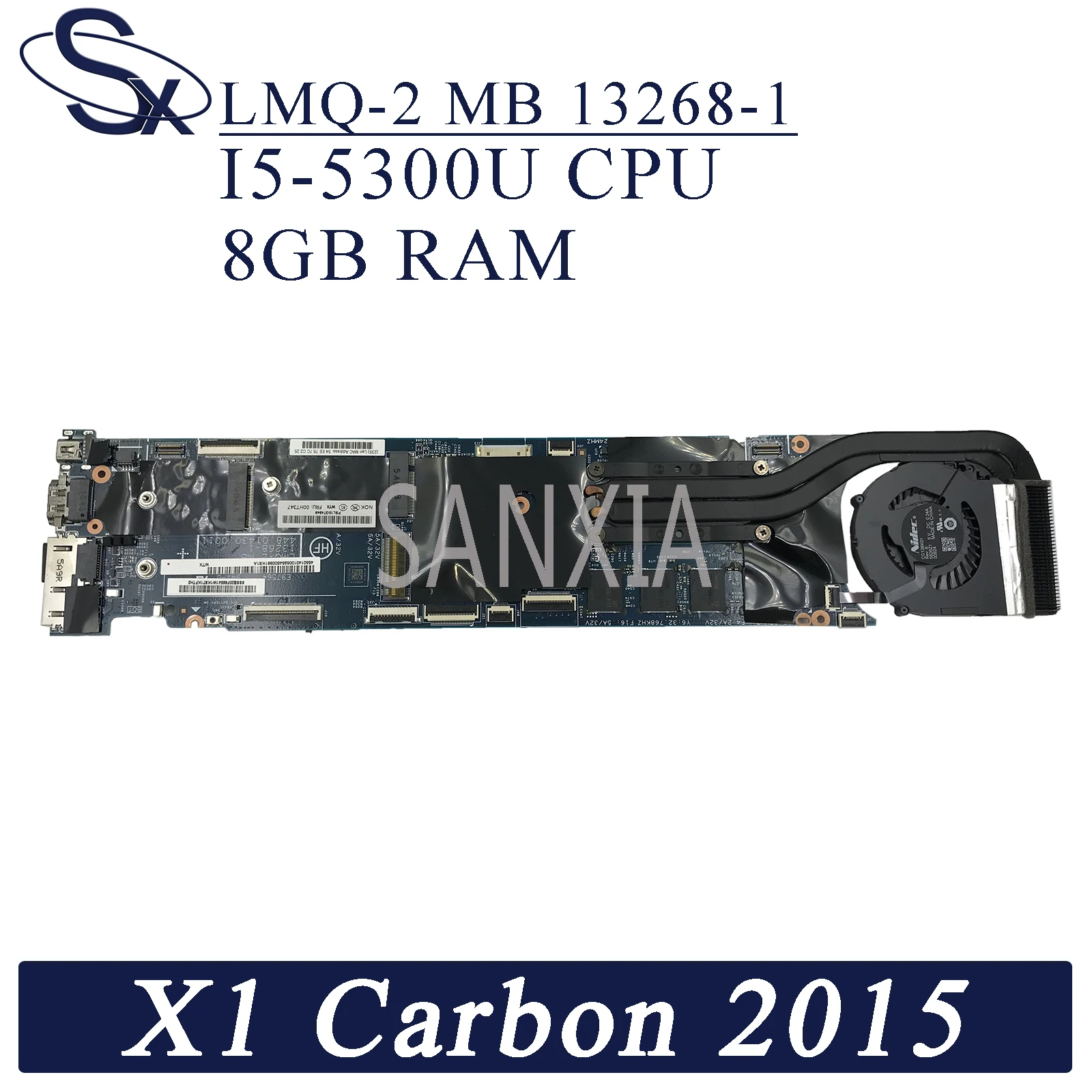 

Материнская плата KEFU 13268-1 для ноутбука Lenovo Thinkpad X1-Carbon 2015 оригинальная материнская плата 8GB-RAM I5-5300U CPU