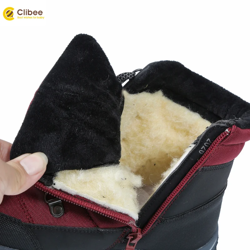 Сапоги для мальчиков и девочек Clibee зимние до середины икры водонепроницаемые с