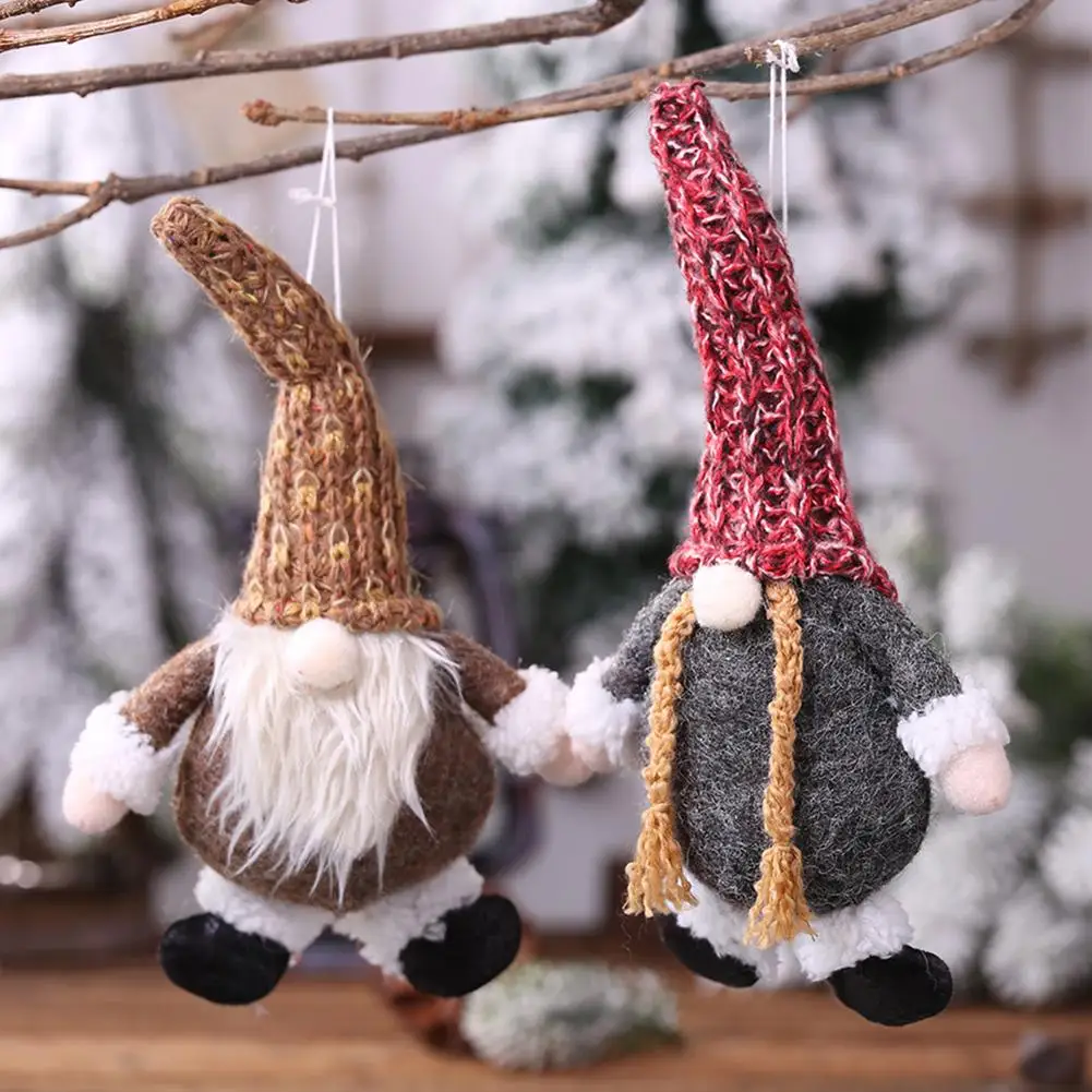 Гном карликовая искусственная плюшевая игрушка подвесная подвеска