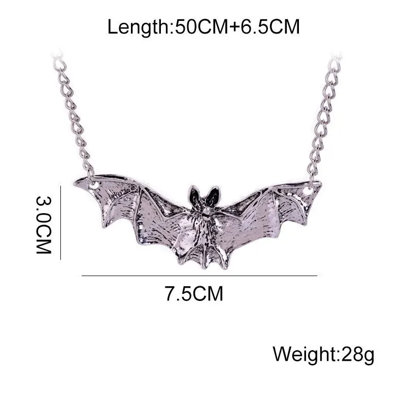Колье с подвеской в виде летучей мыши для мужчин и женщин | Украшения аксессуары