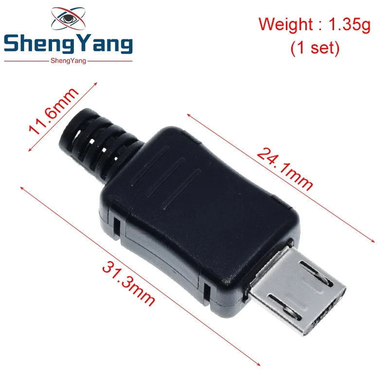 Высокое качество 10 шт потребительских упаковок для микро USB разъем Мужской Micro usb