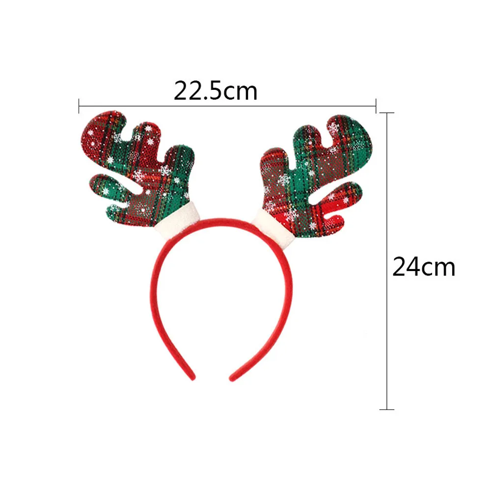 Jonggo с рождественскими рогами головной убор в виде Санты ободок для волос женское