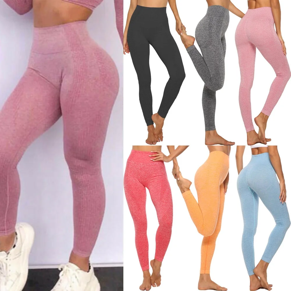 

Seamless Yoga Pants Booty Leggings Fitness Women Workout Sportswear High Waist Running Leggins Energy Trousers Gym Girl Tights