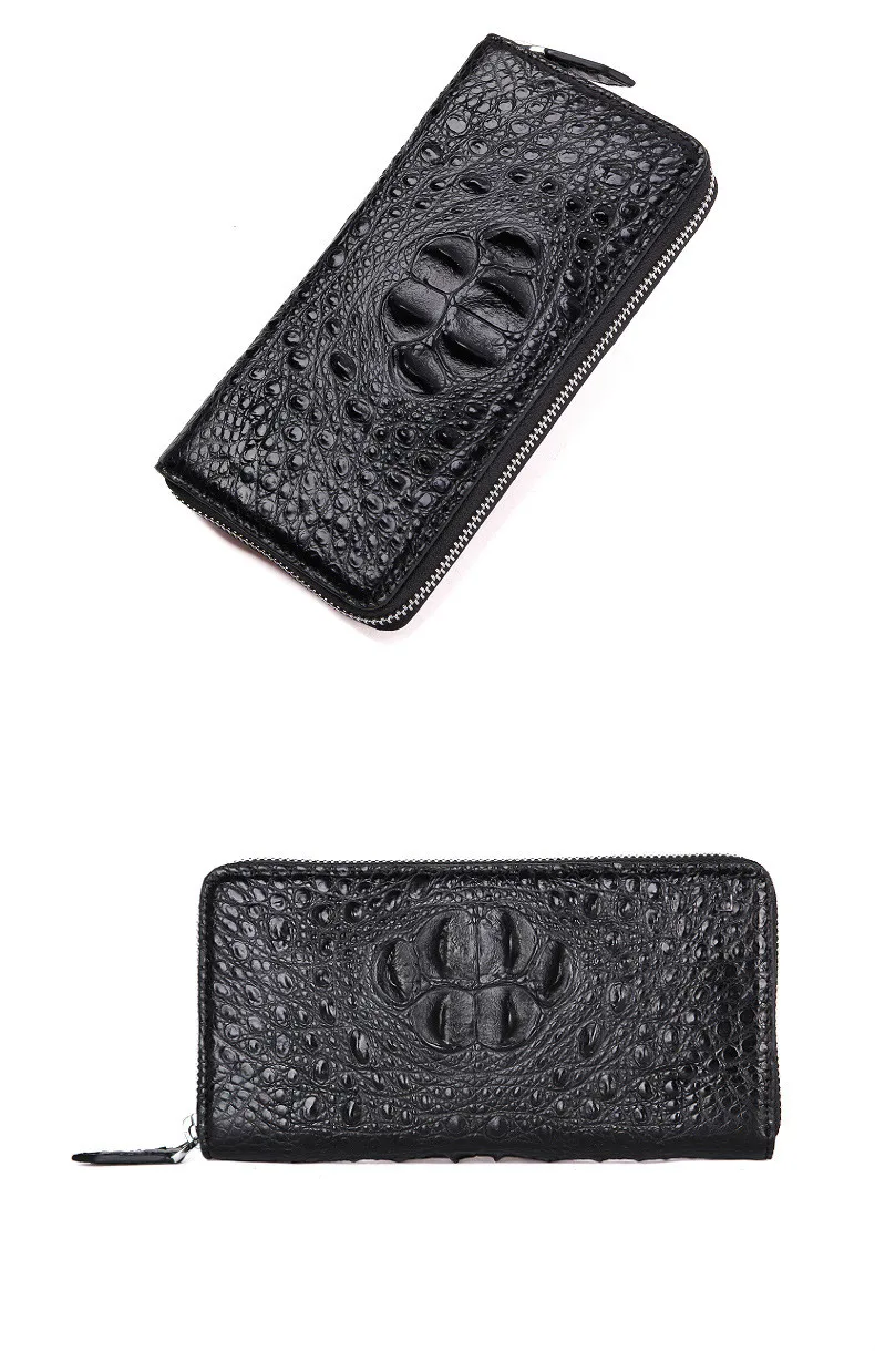 

Crocodile men wallets Classic Man Tide Hand Take Package Leisure Time Genuine Leather Single monnaie homme purse free shipping