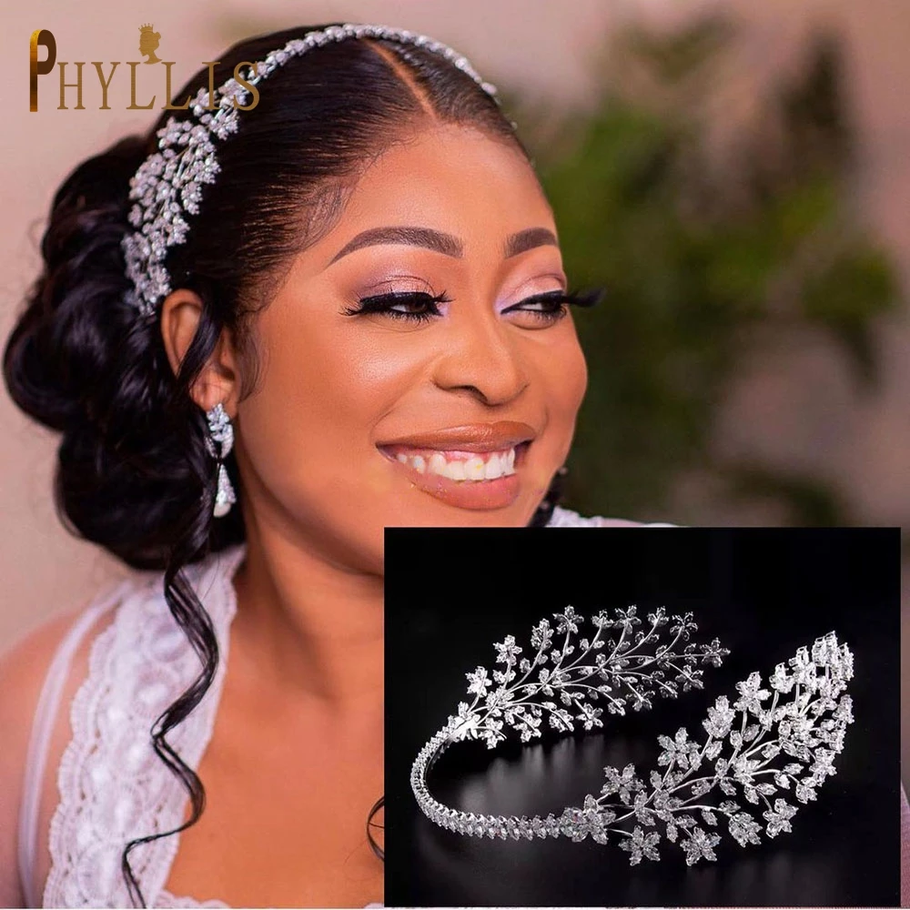 

A273 Rhinestone Bride Headband Luxury Bridal Crown Wedding Headwear Women Headpieces Lady Tiaras Wedding Party Hair Jewelry