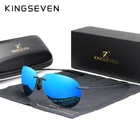 Мужские и женские солнцезащитные очки KINGSEVEN, легкие солнцезащитные очки без оправы из пластика TR90, без оправы, 2020