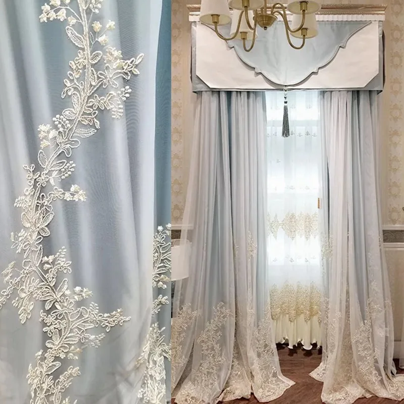 

Light Luxury, Pure Color, Warm and Romantic Princess Style In North America and Europe Curtains for Living Dining Room Bedroom.