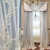 light luxury pure color warm and romantic princess style in north america and europe curtains for living dining room bedroom