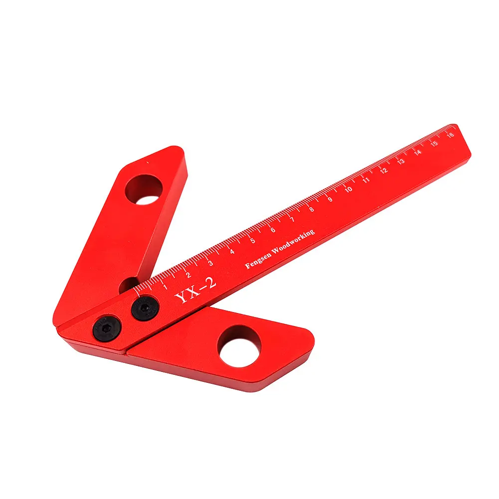 

Measuring Tool Ruler Line Gauge Square Center Finder Scribe Marking Practical Spindle Lathe Aluminum Alloy Portable 45/90 Degree