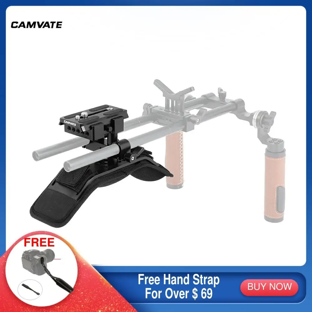 

Плечевой упор для камеры CAMVATE с быстроразъемной пластиной Manfrotto в сборе для DSLR-камеры плечевой упор поддерживающая система