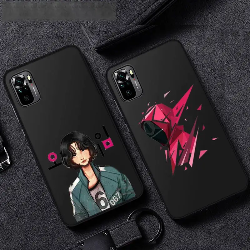 

squid game Phone Case For Xiaomi Mi Redmi Note 7 8 9 pro 8T 9T 9S 9A 10 Lite pro