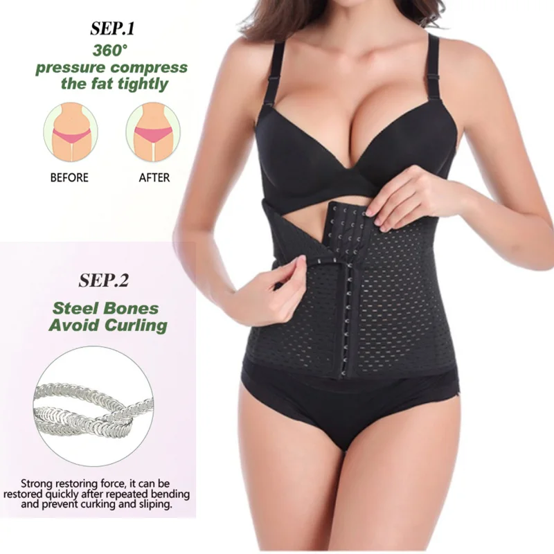 Корсет утягивающий женский со стальными косточками послеродовой пояс
