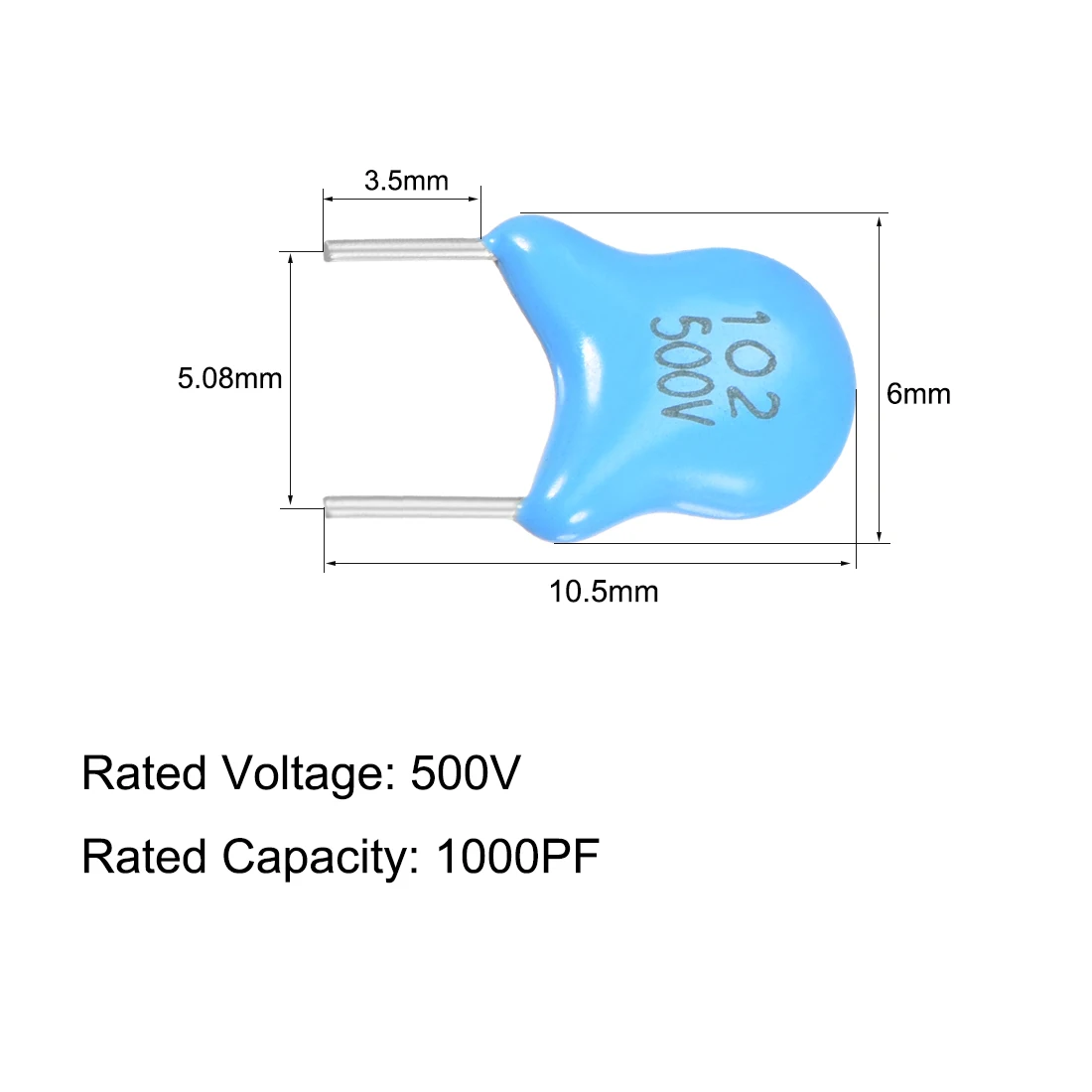 

uxcell 500V-220 1000 2200 10000PF, K 1000PF 30