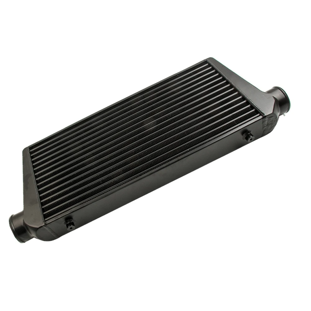

Front Intercooler Tube and Fin 600x300x76 3inch In/outlet Black For Universal