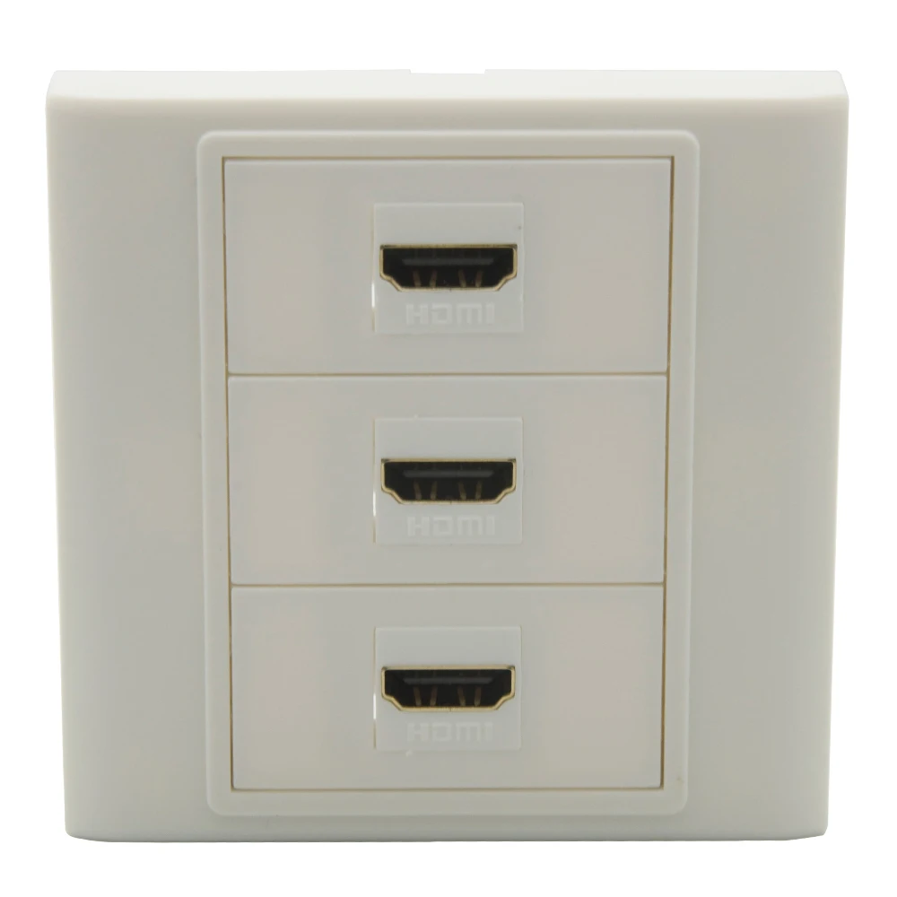 

Европейский стиль 86, настенная панель с 3 портами HDMI V2.0 «Мама-мама»