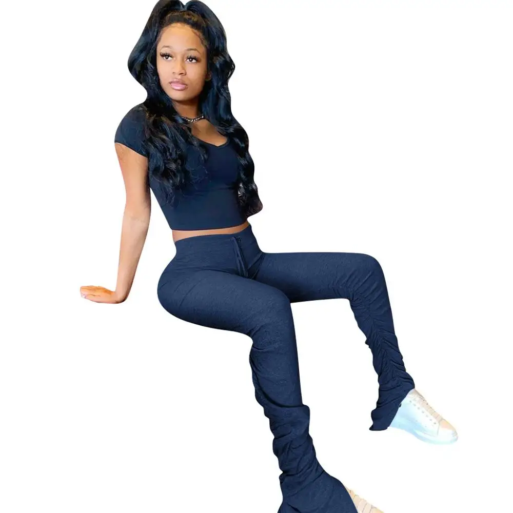 Женские Плиссированные леггинсы Adogirl повседневные открытые узкие брюки с