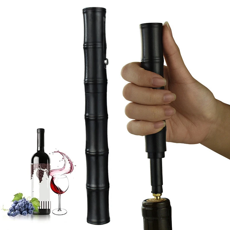

Air Pump Wine Bottle Opener Air Pressure Vacuum Red Wine Stopper Beer Lid Opener Corkscrew Corks Out Tool Stainless Steel New