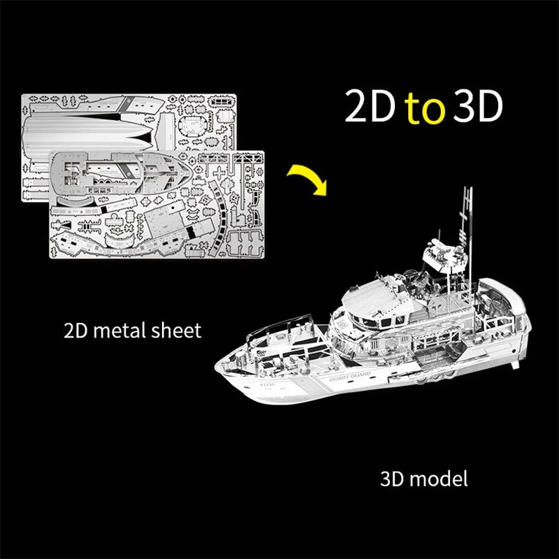 

3D DIY Metal Kits DIY Puzzle Assembly Model Stainless Steel Creative Toys Gift