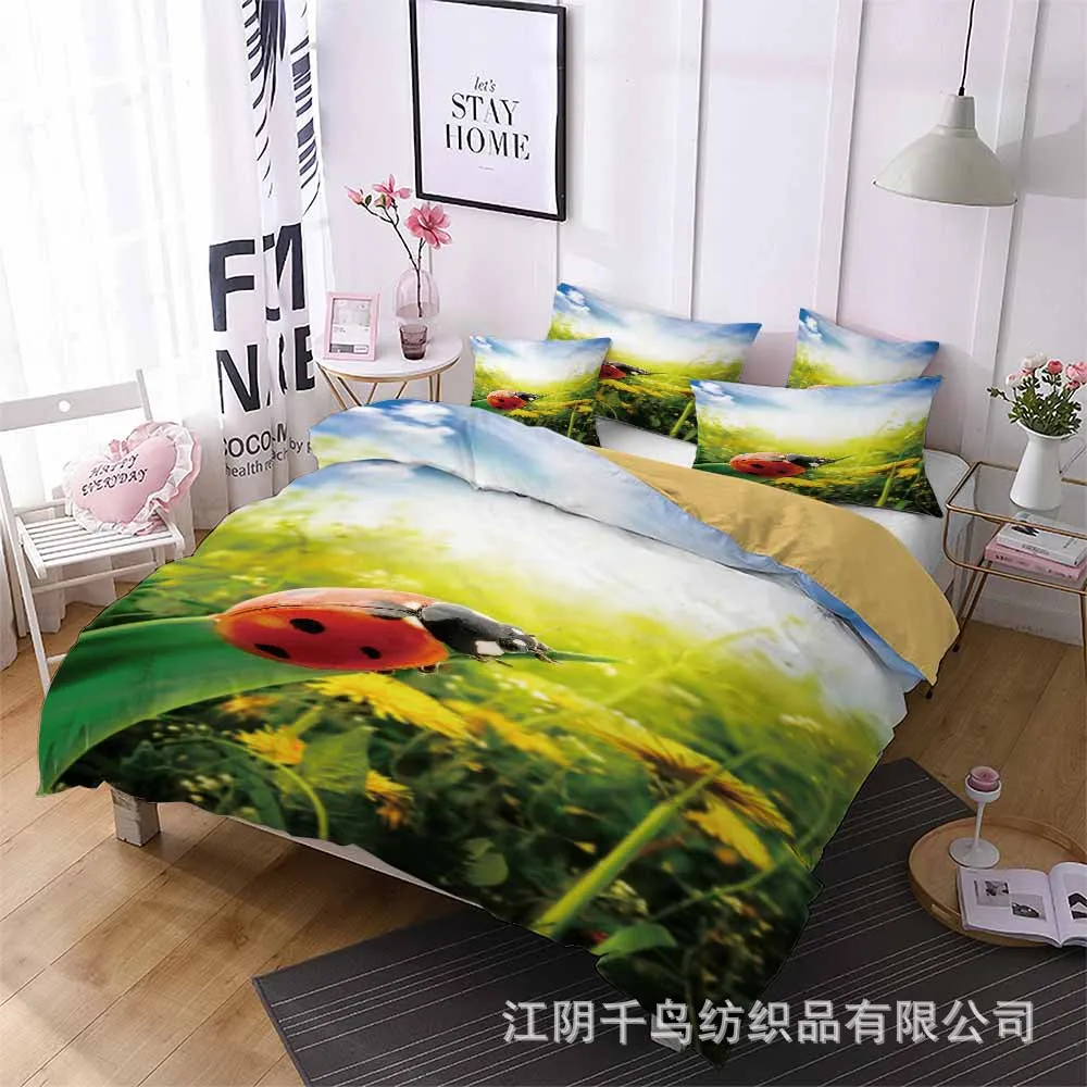 Комплекты постельного белья с изображением божьей коровки Австралия Европа США