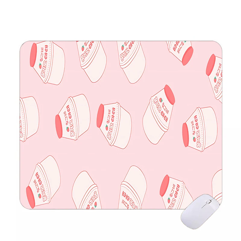 Strawberry Milk Mouse Pad Gaming Accessories Small PC Laptop Gamer Mousepad Anime Kawaii Keyboard Desk Mat For CS GO LOL Carpet