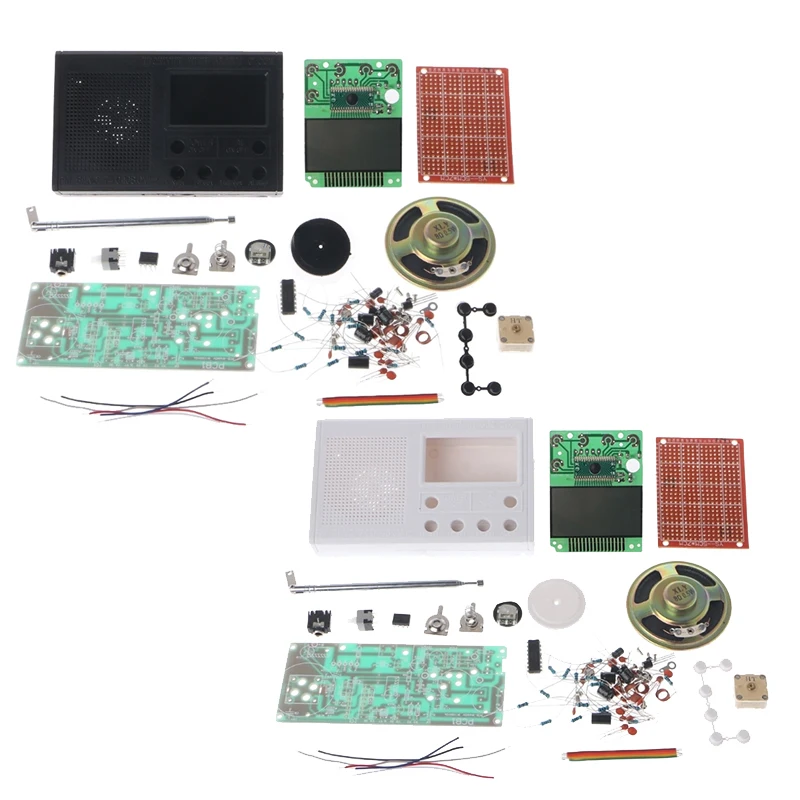 

Набор «сделай сам» с ЖК-дисплеем и FM-радио, электронный Обучающий набор, частотный диапазон 72-108,6 МГц