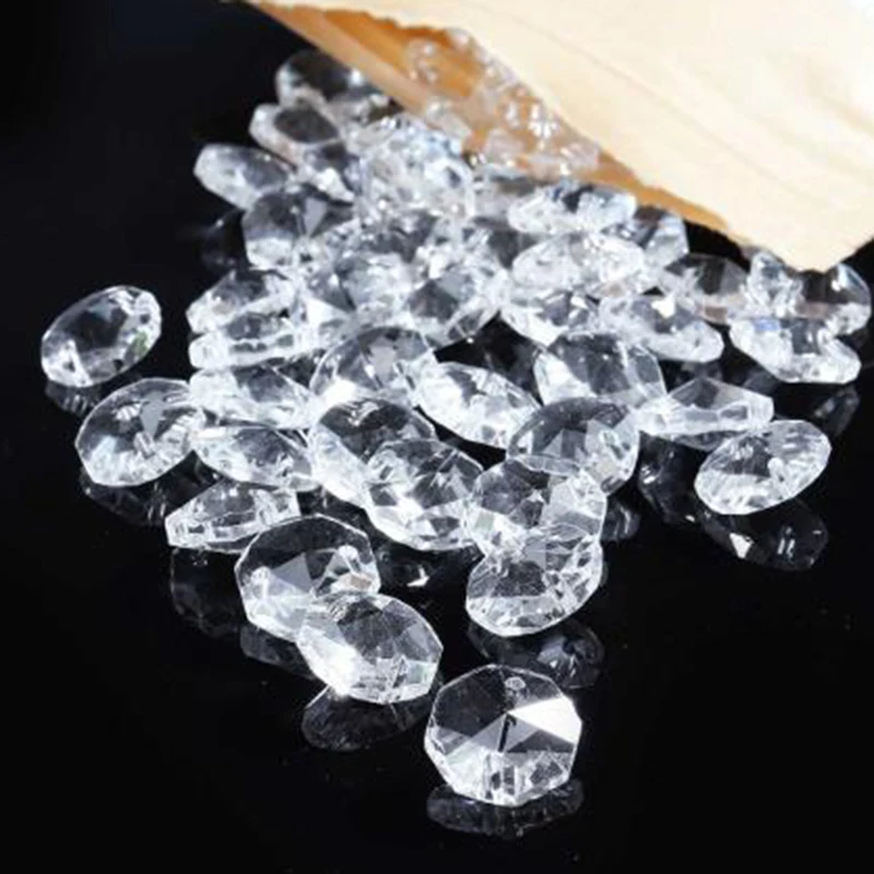 

200pcs Artificial Crystals Drops Chandelier Lights Reflectors Gemstone Display