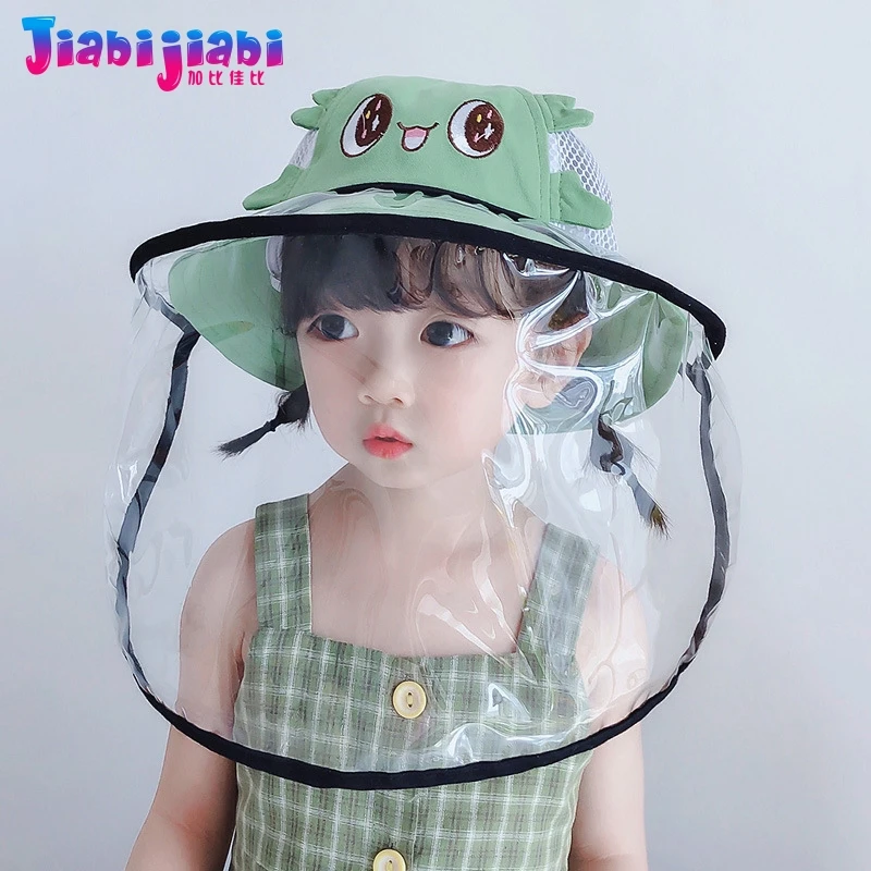 Летняя детская шапка маска для противовирусной защиты лица защита от срыгивания