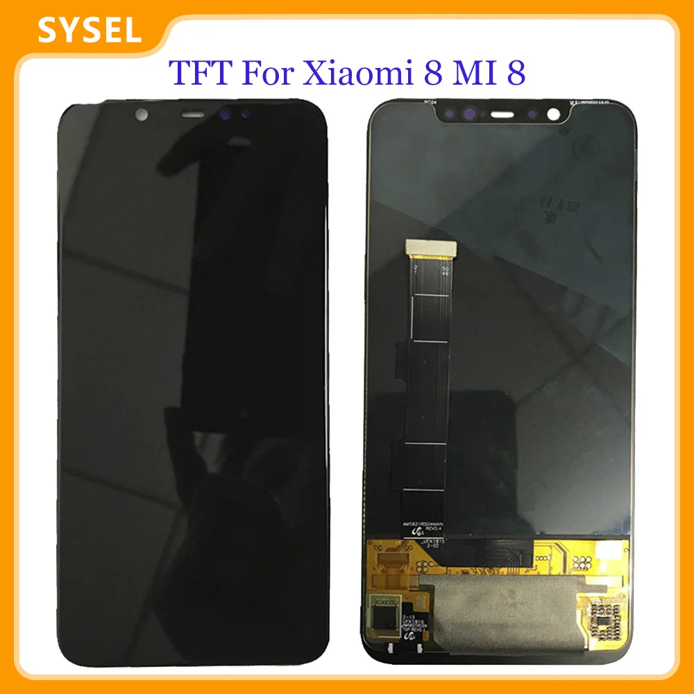 TFT для Xiaomi 8 Lcd mi Mi8 ЖК дисплей Сенсорная панель в сборе ремонта телефона с