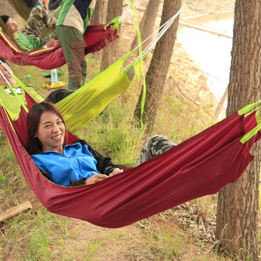 

Portable Hanging Hammock Indoor Home Bedroom Hammock Lazy Chair Travel Outdoor Camping Swing Chair Thick Canvas Bed Hammocks