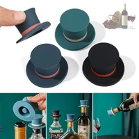 1pc creative silicone wine stopper playing card wine stopper reusable sealed household red wine cork wine champagne stopper