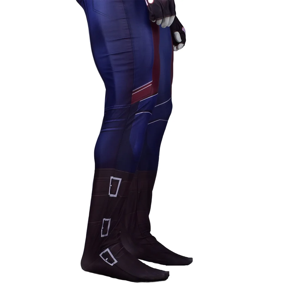 Костюм для косплея капитана америка боди унисекс обтягивающие костюмы на