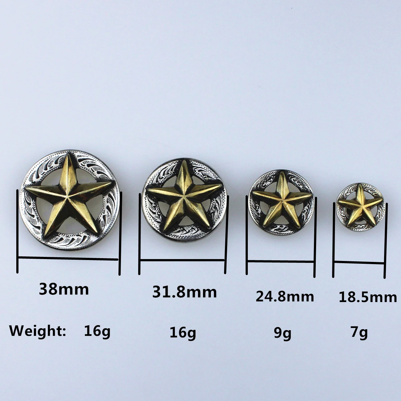 Сделай Сам искусственная кожа сумка оборудование техасская звезда Concho SRTP