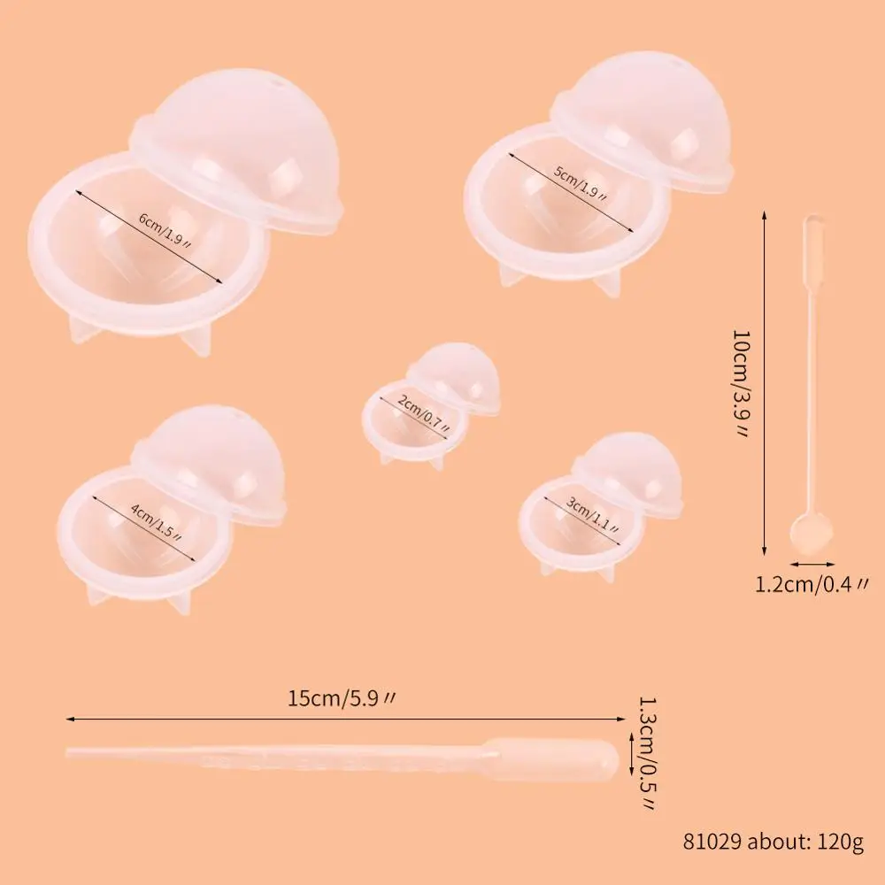 Набор силиконовых форм для эпоксидной смолы сделай сам 15 шт. круглые 3D Шарики