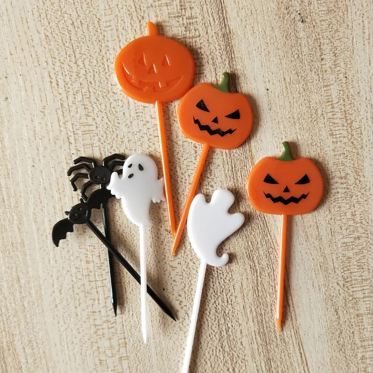 Принадлежности для Хэллоуина Spooky Spider вставка торта пластиковая зубочистка торт